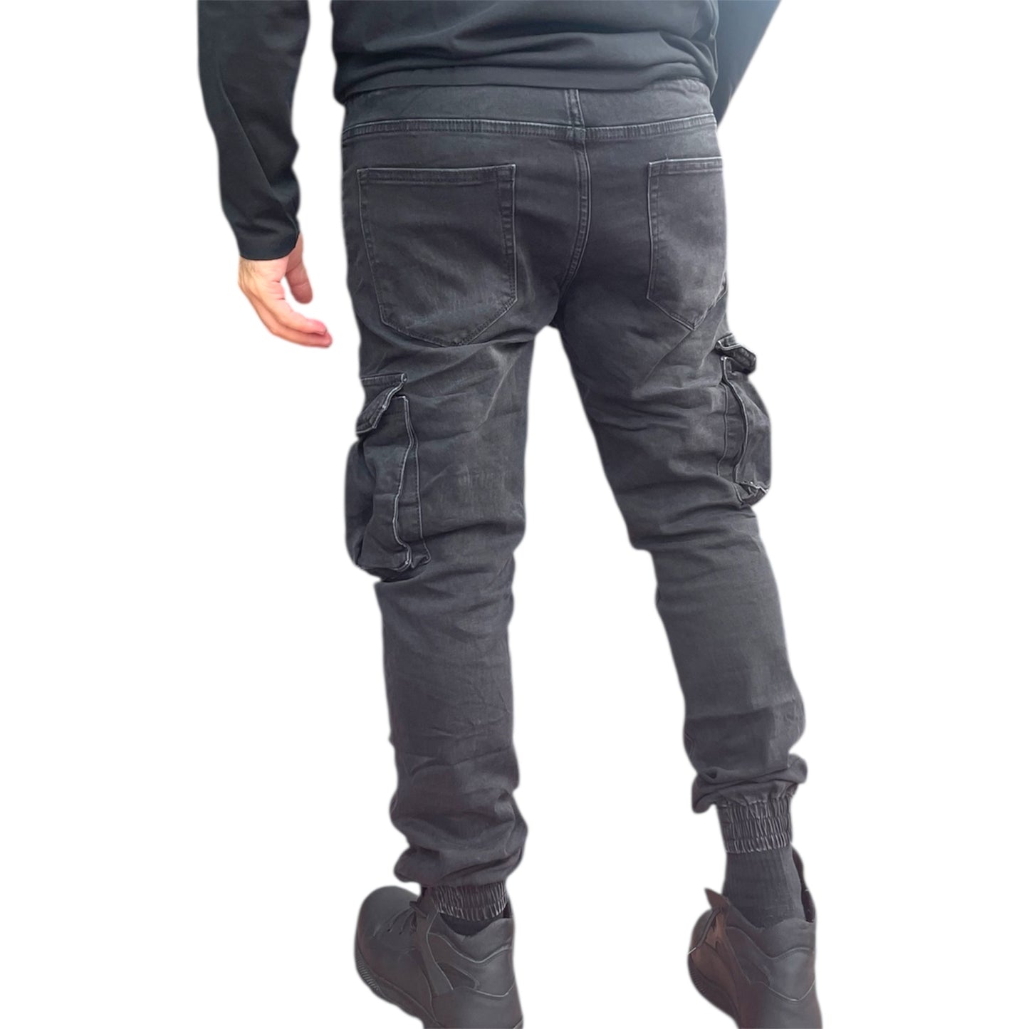 Jeans παντελόνι cargo με τσέπες