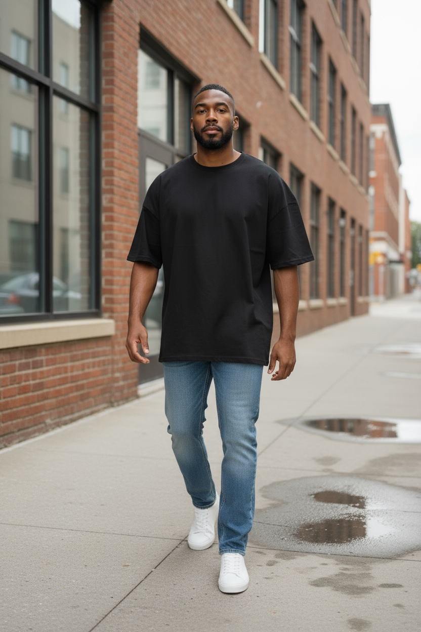 Κοντομάνικη μπλούζα Oversized - Short sleeve t-shirt