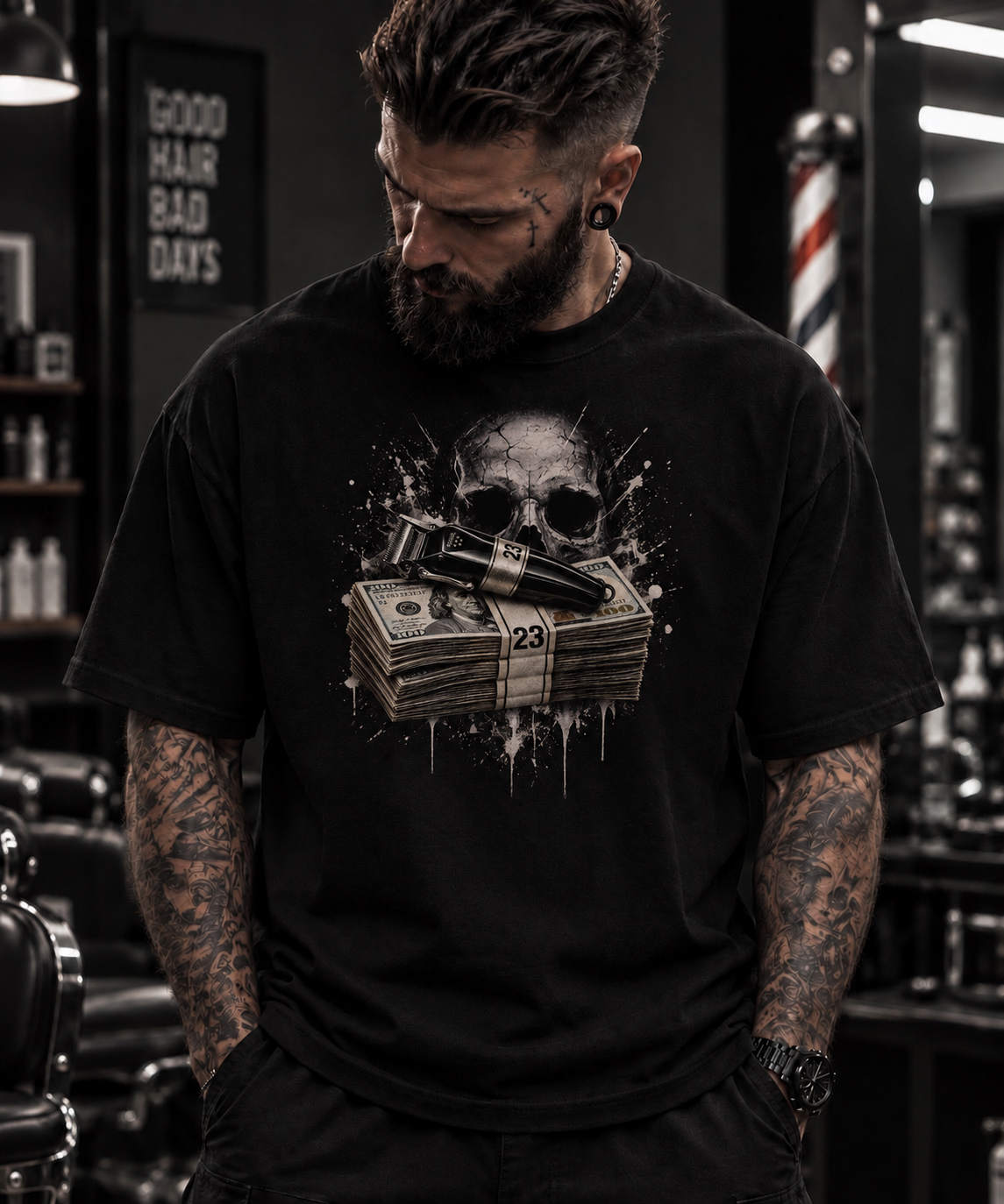 Skull Shaver Money t-shirt