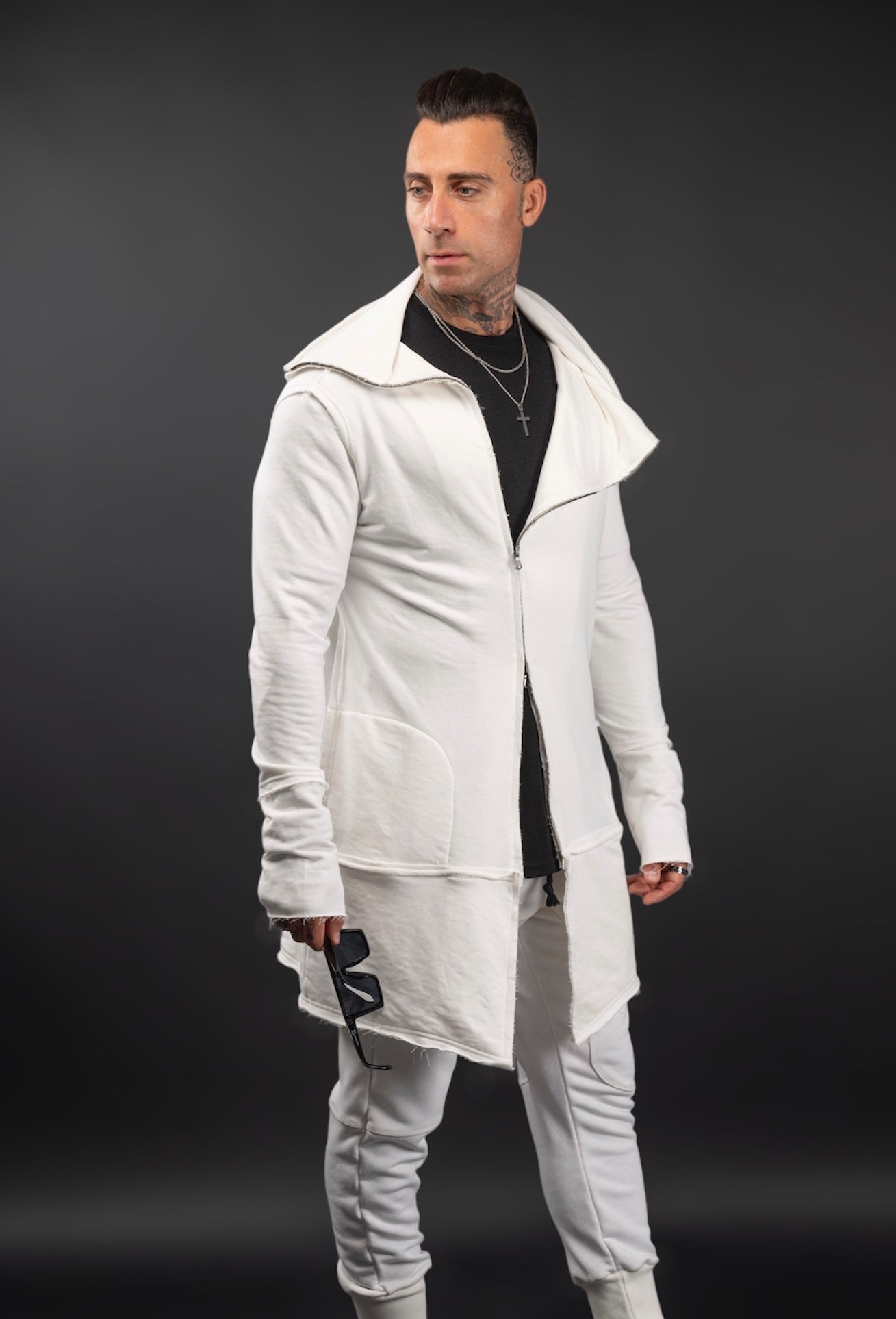 Ζακέτα φούτερ fashion με φερμουάρ σε french terry - Fashion cardigan french terry with zip