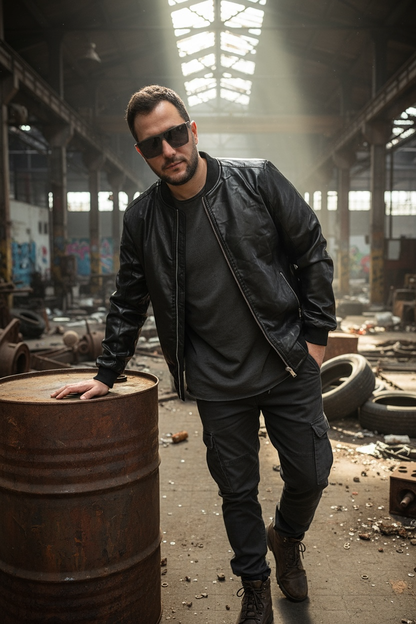 Μπουφάν bomber δερματίνη  με επένδυση εσωτερικά