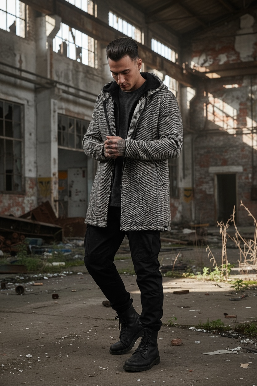 Παλτοζακέτα ψαροκόκαλο