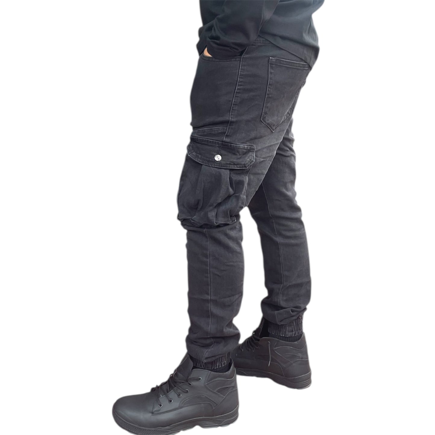 Jeans παντελόνι cargo με τσέπες