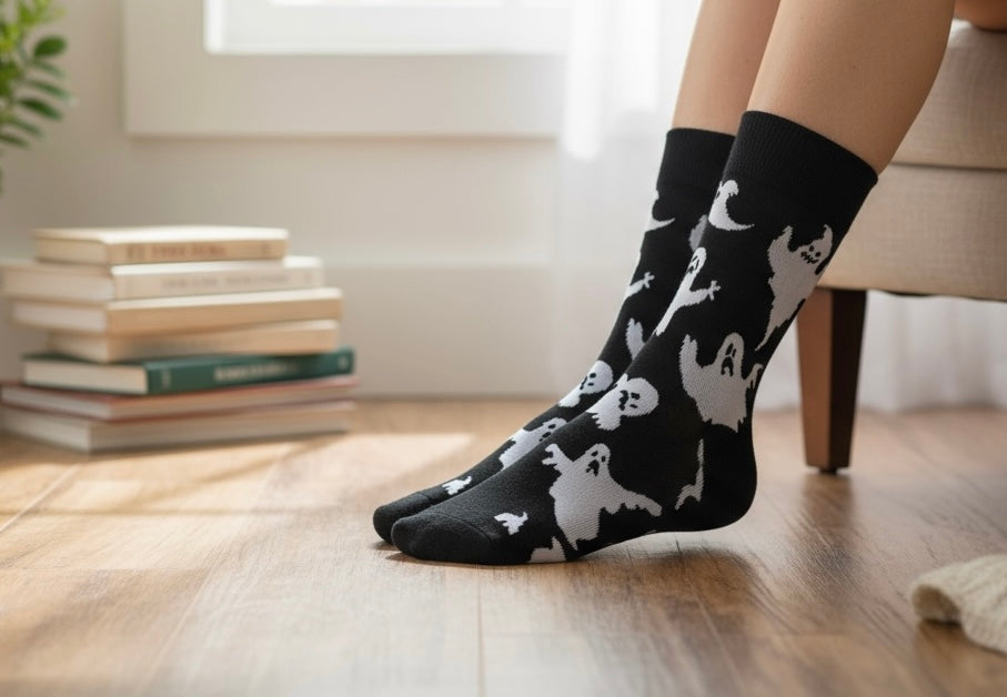 Κάλτσες σε ποικιλία σχεδίων (ψηλές) - Ghost