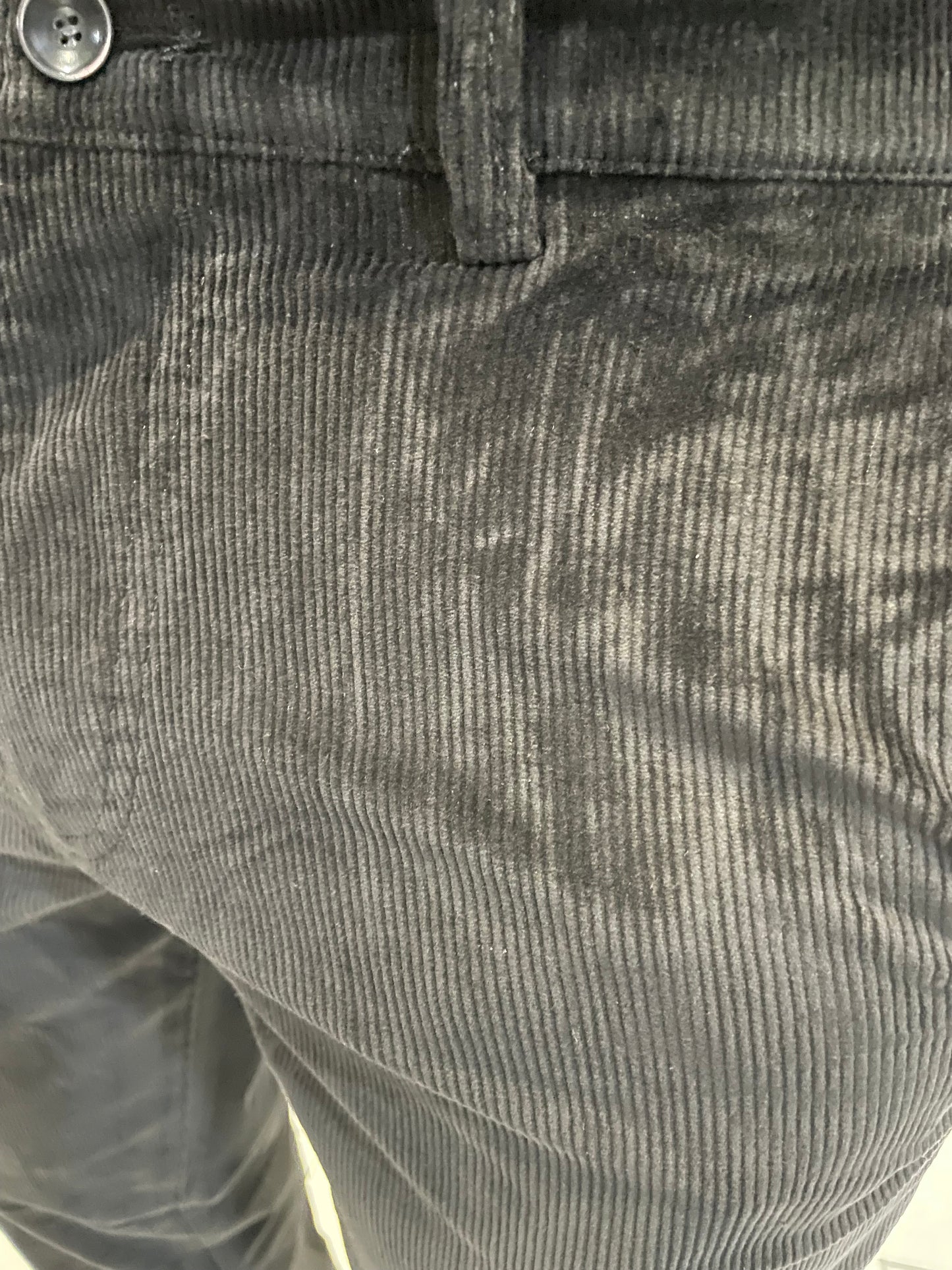 Παντελόνι κοτλε σε φαρδιά γραμμή μονόχρωμο ελαστικό