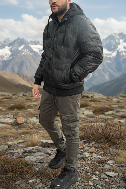 Μπουφάν φουσκωτό με κουκούλα (αδιάβροχο)