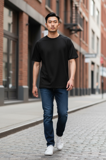 Κοντομάνικη μπλούζα ρεγκλάν