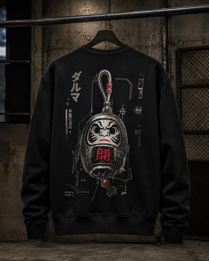 Japan Daruma  Φούτερ Λαιμόκοψη