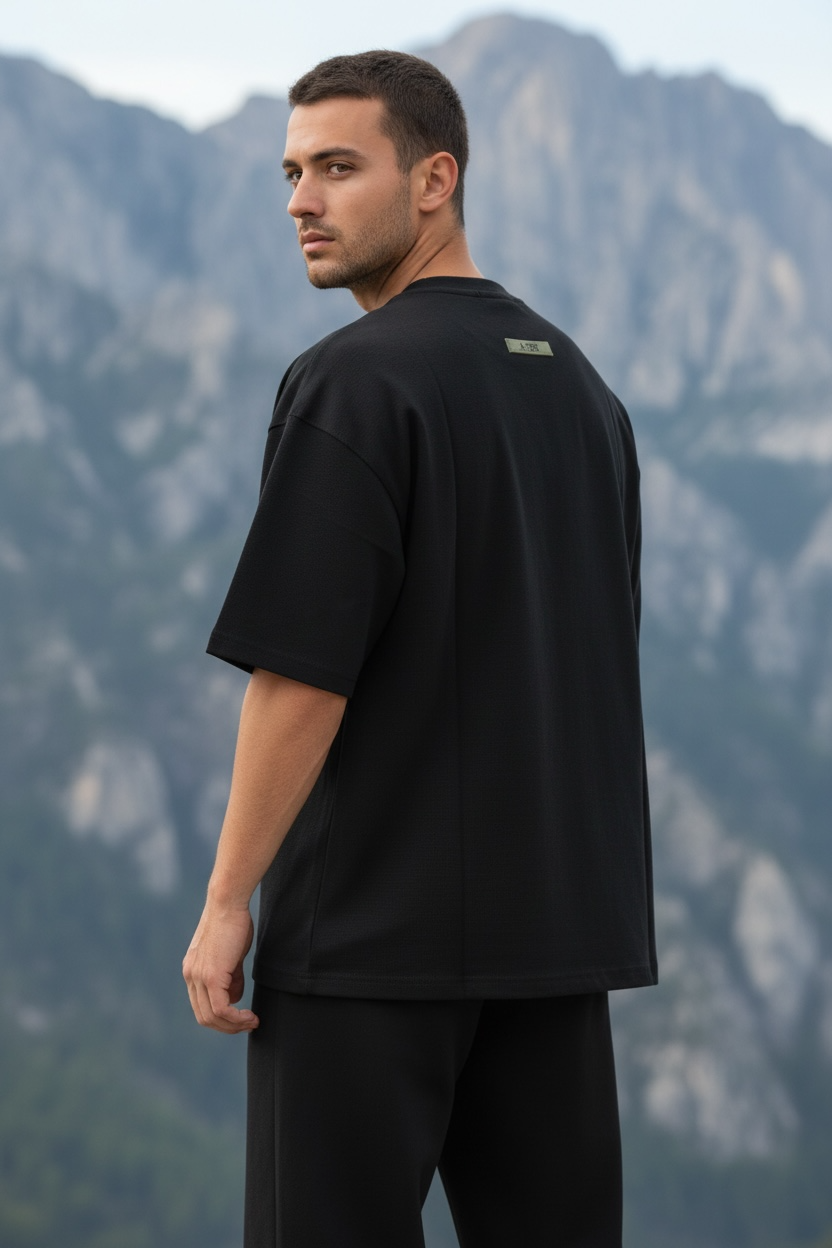 Κοντομάνικη μπλούζα Oversized  - Good Vibes