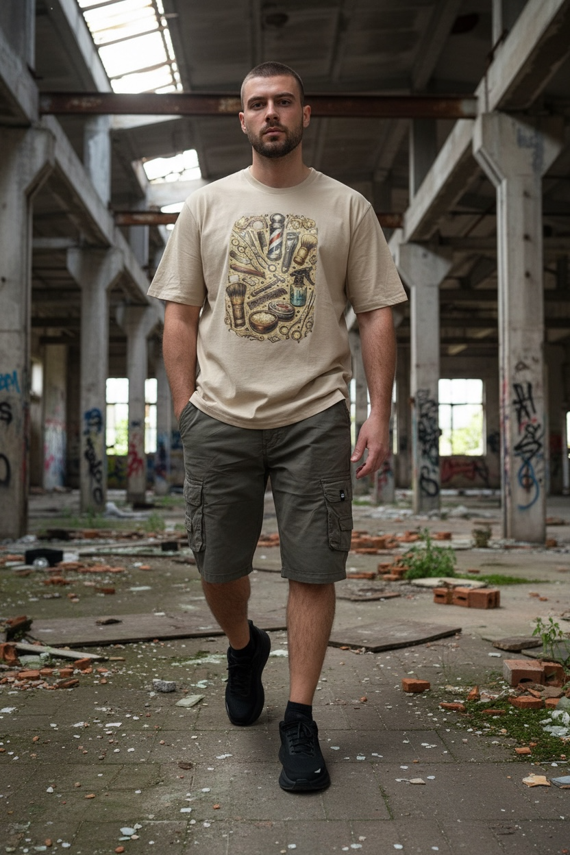 Quilted joggers with zipper