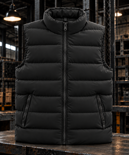 Screen quilted bomber jacket