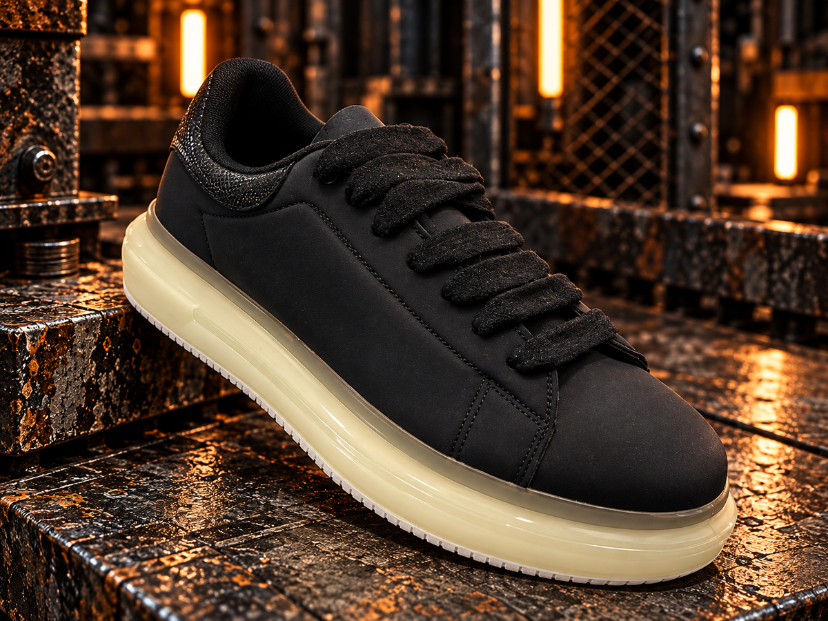 Men's leather shoes in a comfortable line.