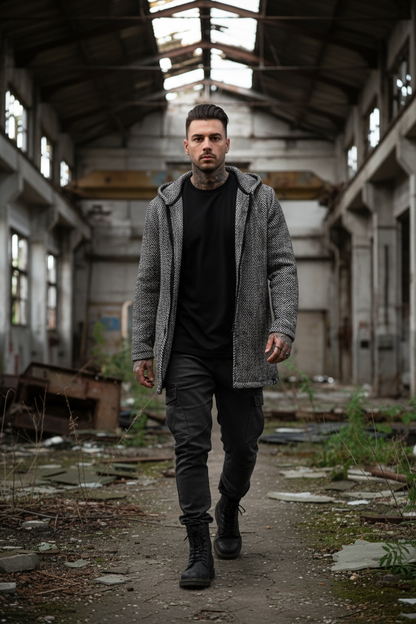 Παλτοζακέτα ψαροκόκαλο