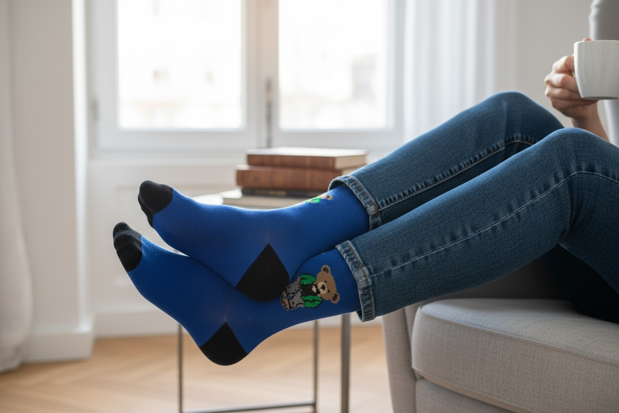 Κάλτσες σε ποικιλία σχεδίων (ψηλές) Bear