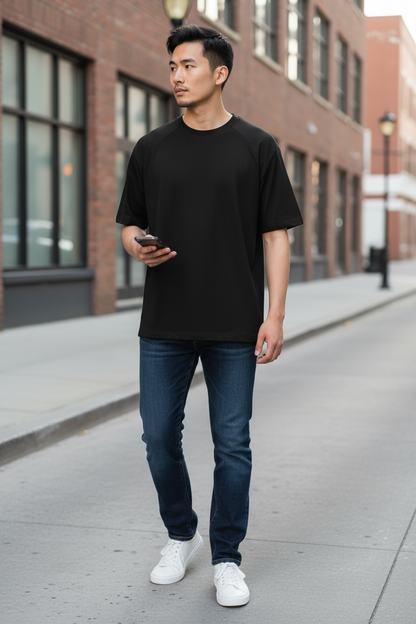 Κοντομάνικη μπλούζα ρεγκλάν