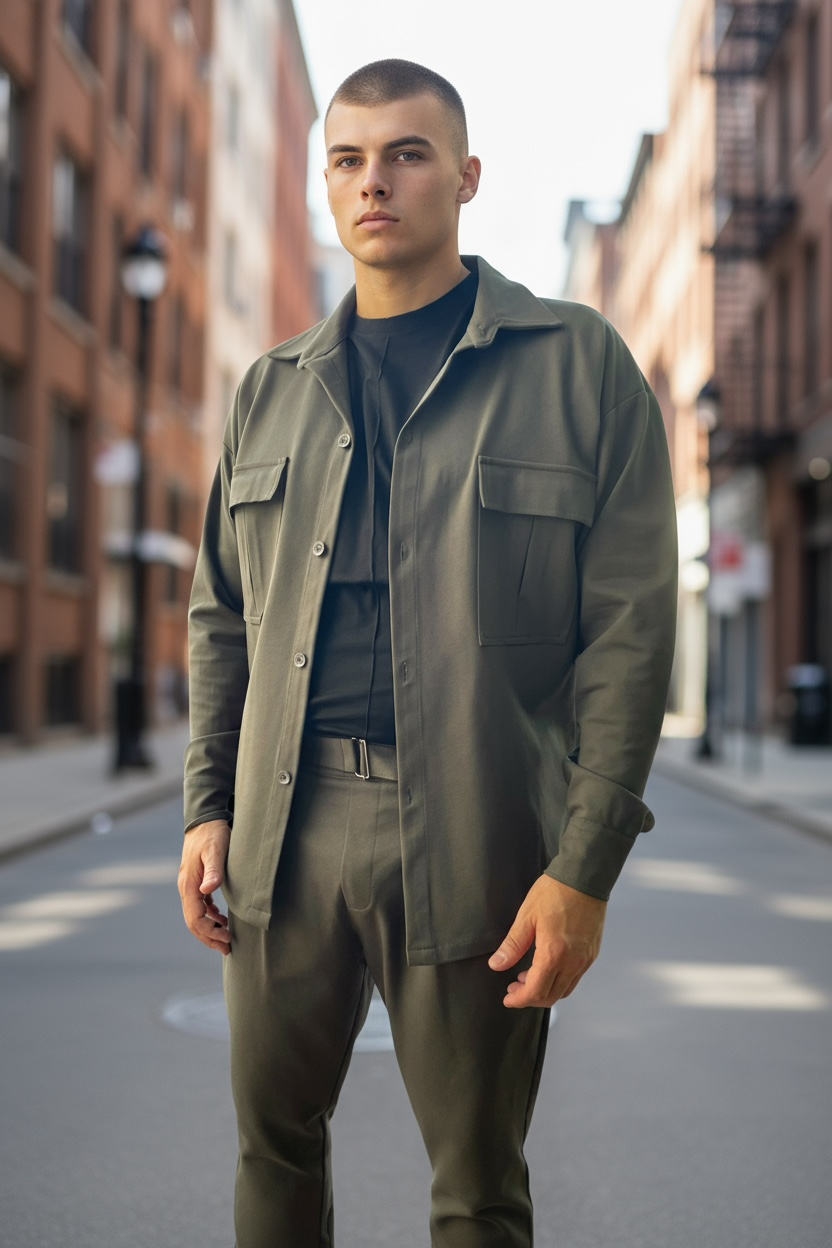 Over πουκάμισο σε ελαστικό Pundo di Roma