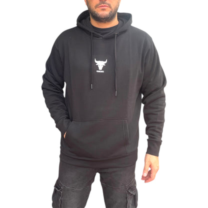 Μπλούζα φούτερ casual με κουκούλα σε french terry