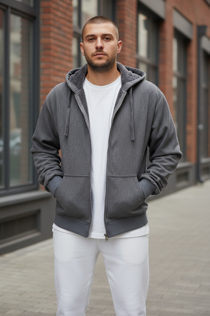 Ζακέτα ζακάρ με επένδυση