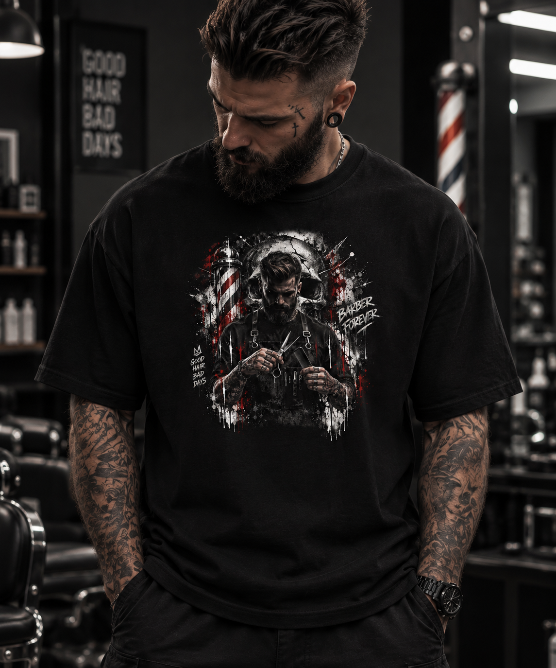 Barber Man  t-shirt