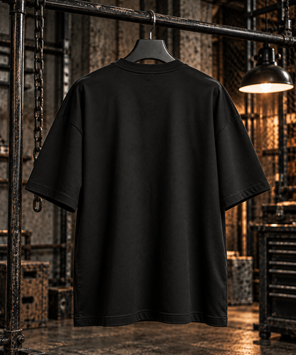 Oversized short-sleeved blouse